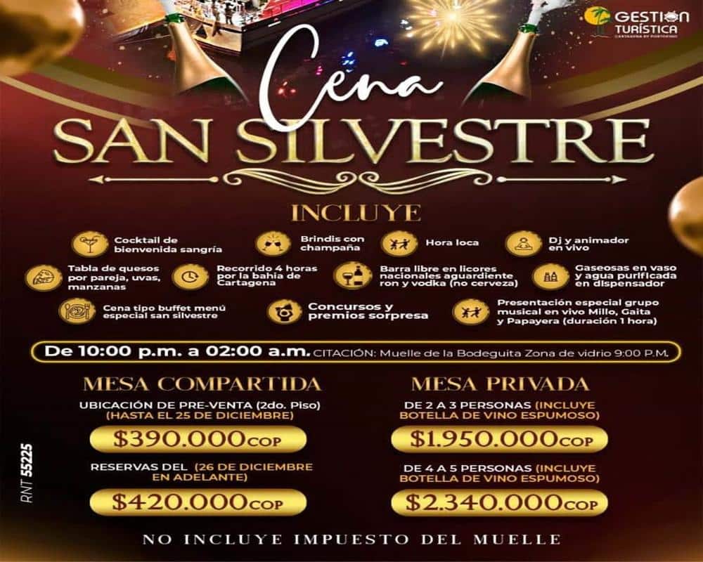 cena san silvestre 2023